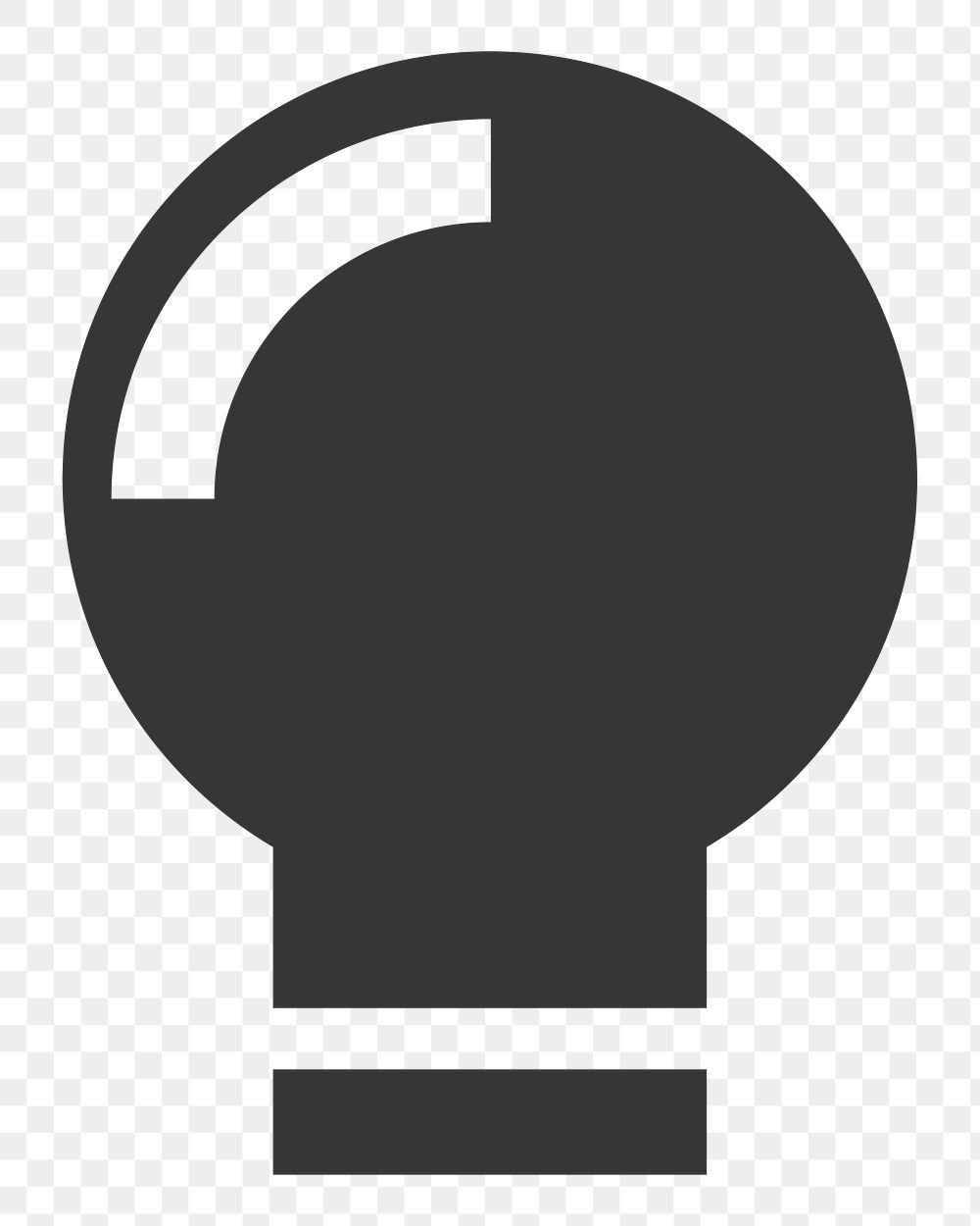 Light bulb   png icon, transparent background