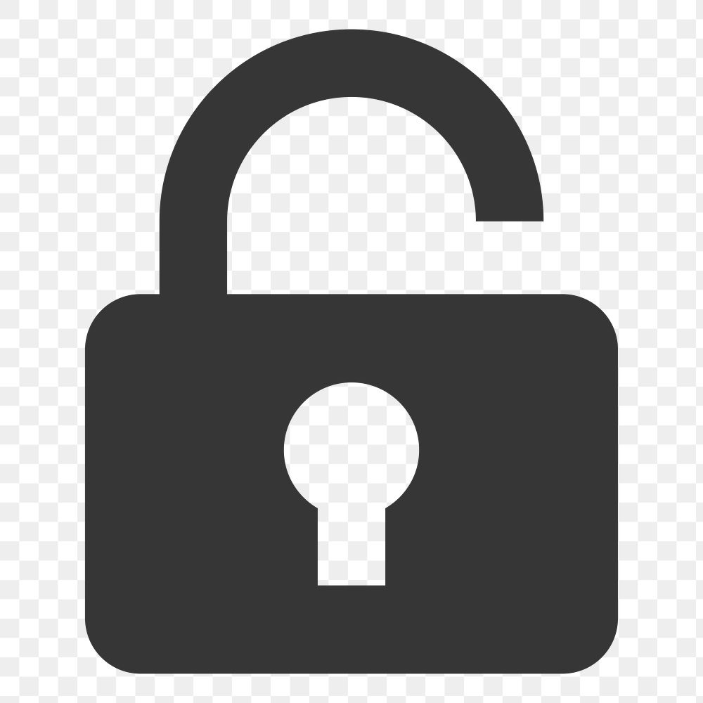 Padlock   png icon, transparent background