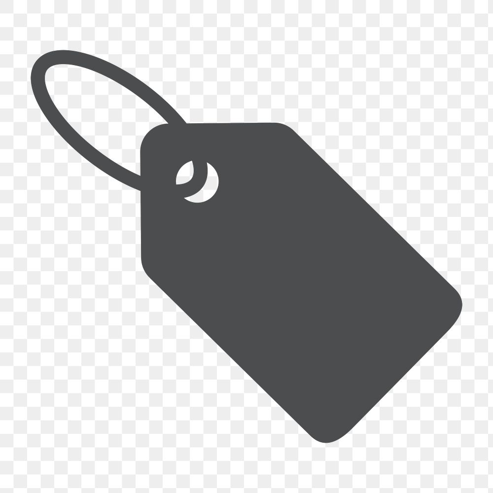 Label tag icon png,  transparent background 