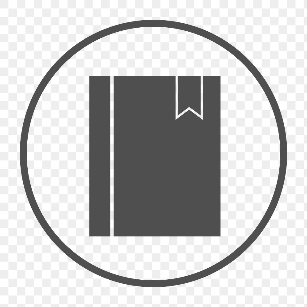 Notebook icon png,  transparent background 