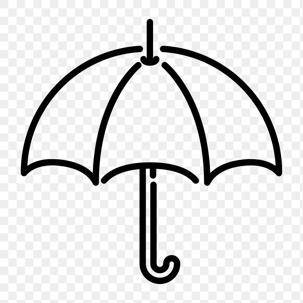 Umbrella icon png, transparent background