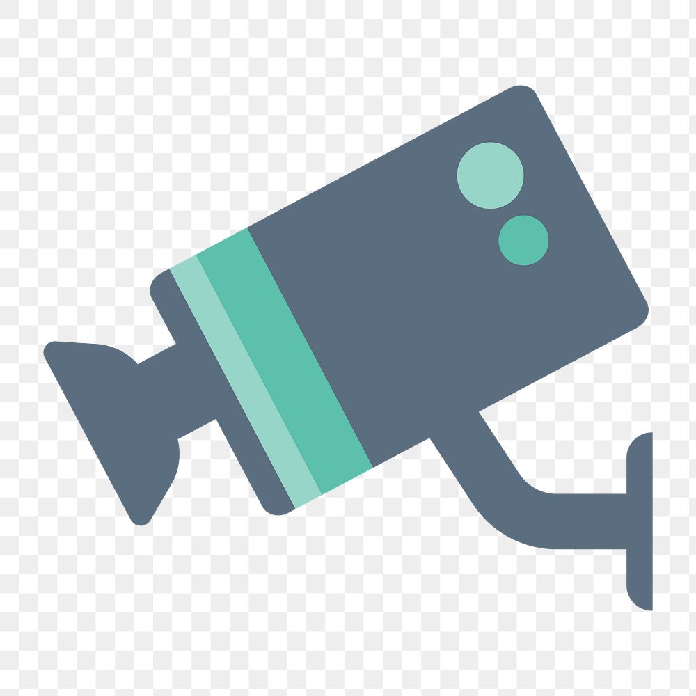 Security camera icon png,  transparent background 