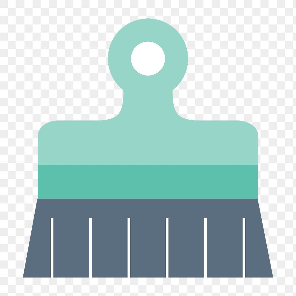 Paint brush icon png,  transparent background 