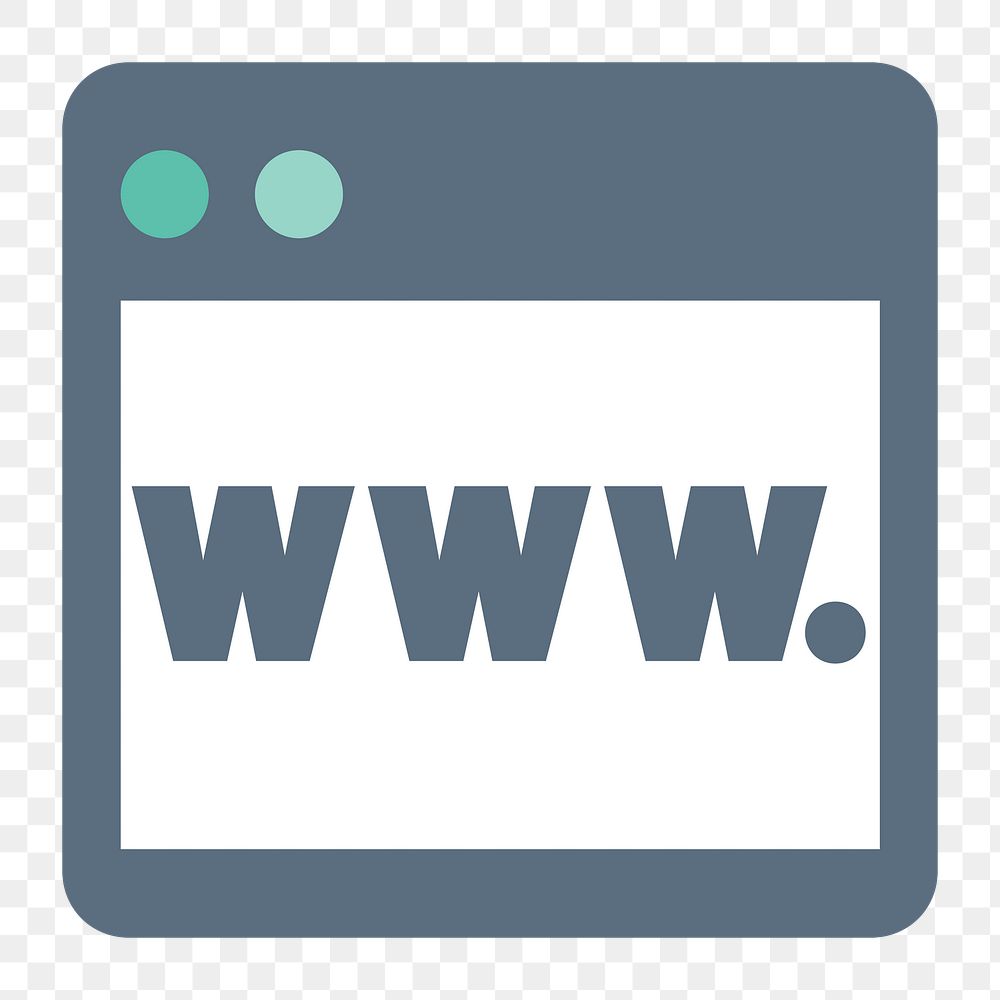 Website icon png,  transparent background 