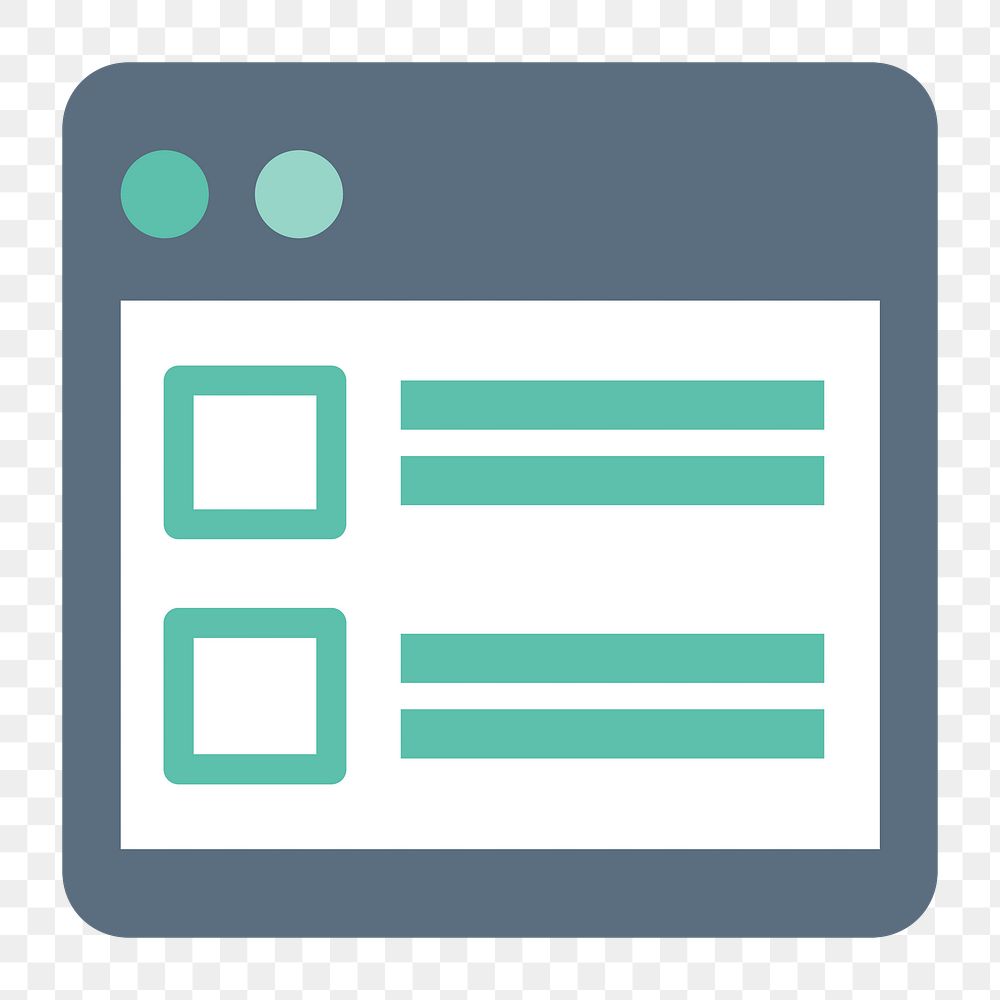 Web design icon png,  transparent background 