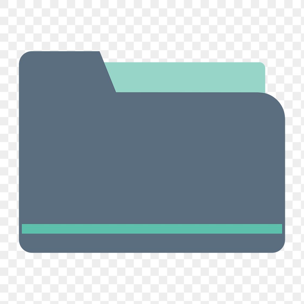 Folder icon png,  transparent background 