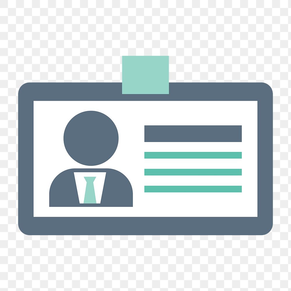 Business card icon png,  transparent background 