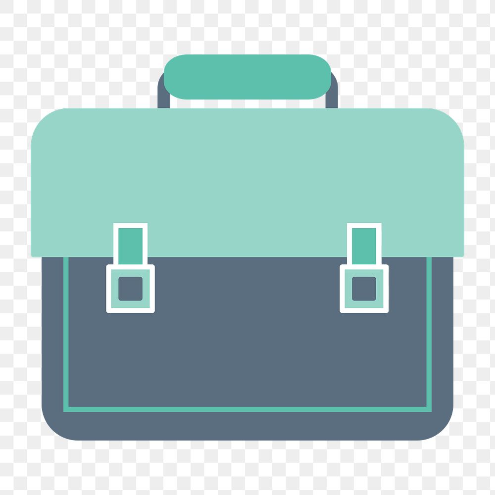 Bag icon png, transparent background 