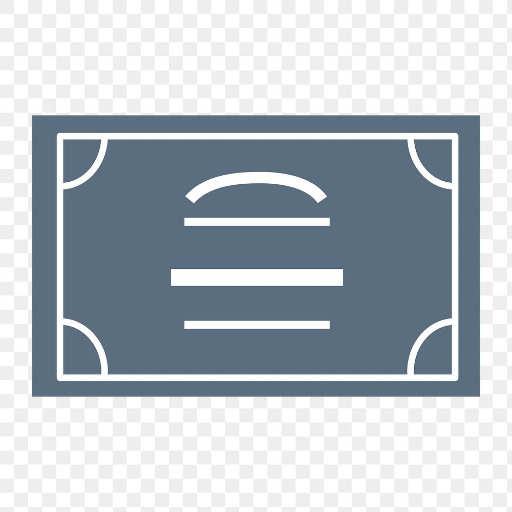 Certificate icon png,  transparent background 