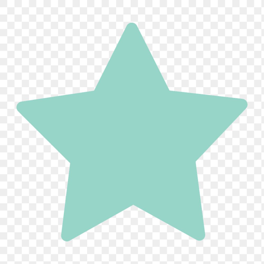 Favourite icon png star, shape illustration on  transparent background 