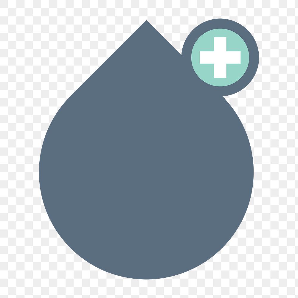 Blood donation icon png medical icon, transparent background 