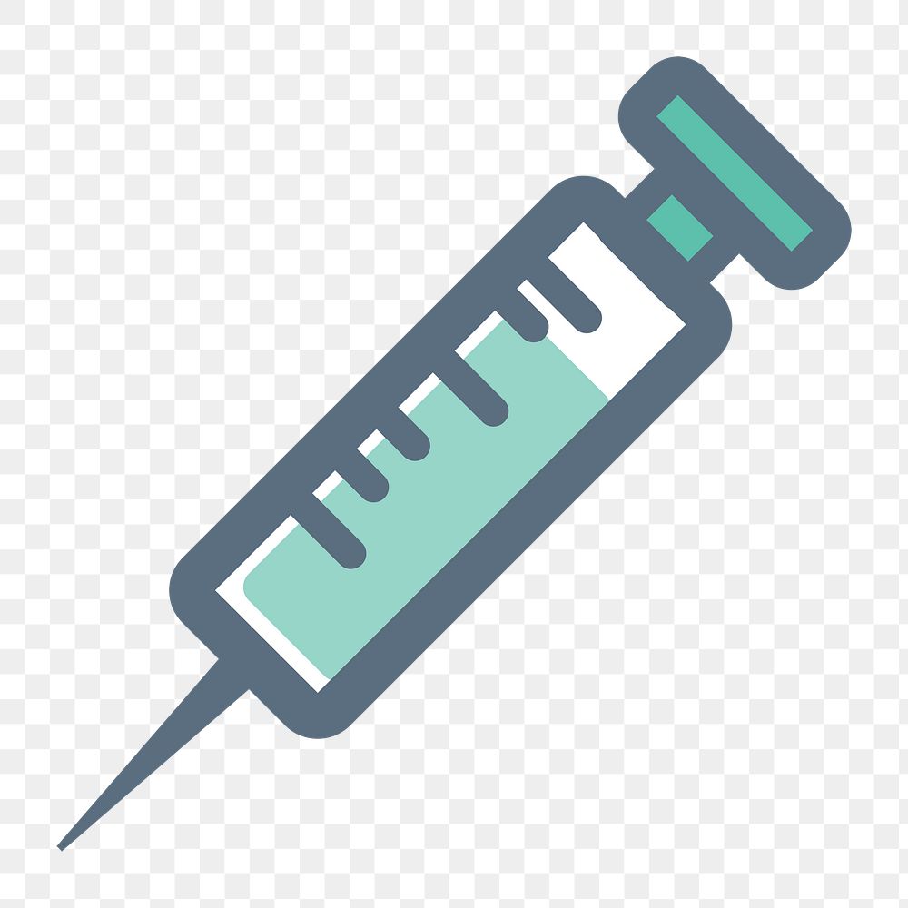Injection needle icon png, transparent background