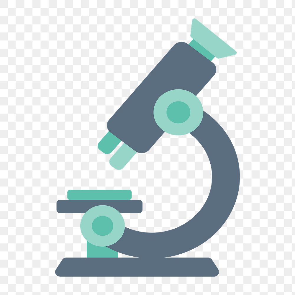 Microscope icon png,  transparent background 