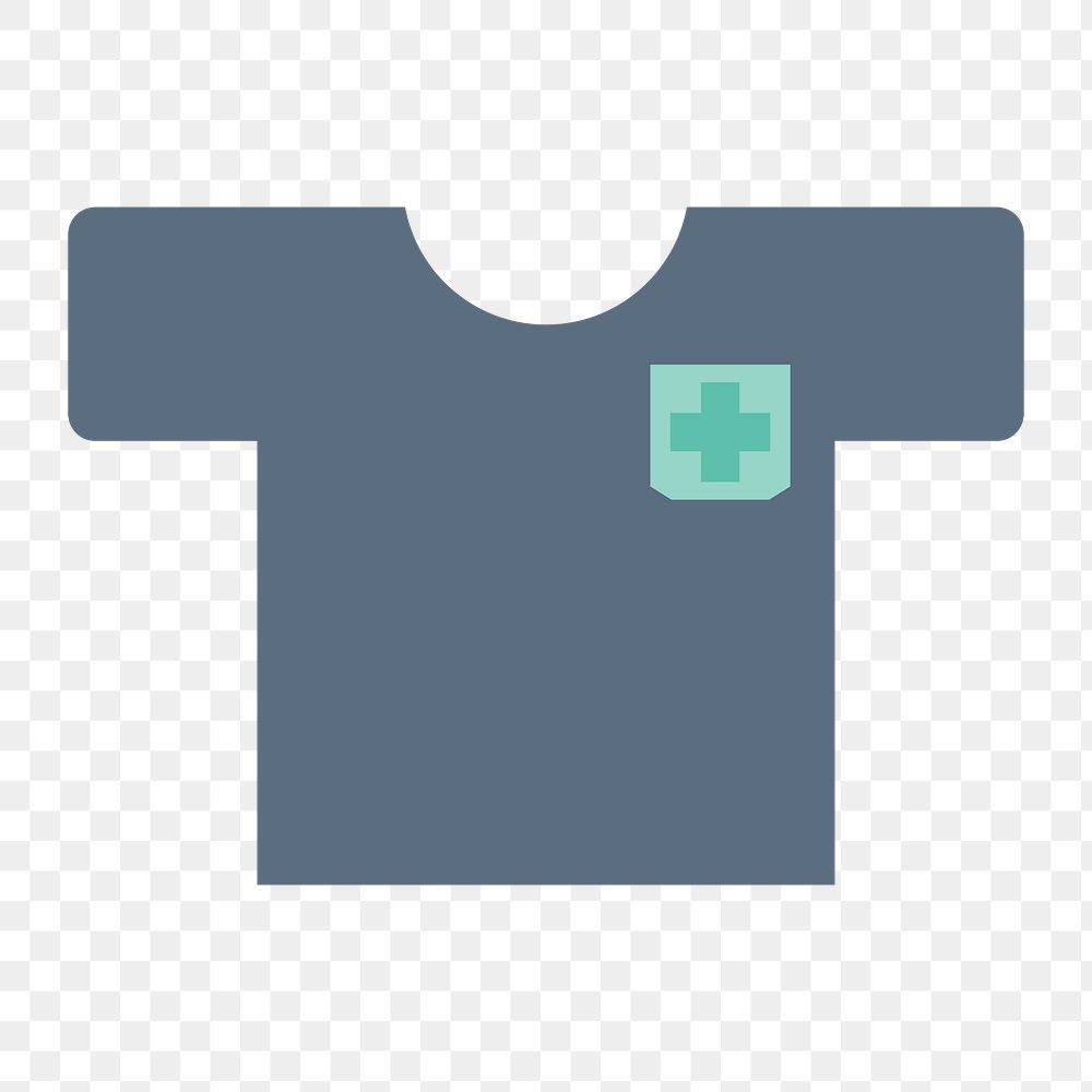 hospital uniform icon png,  transparent background 