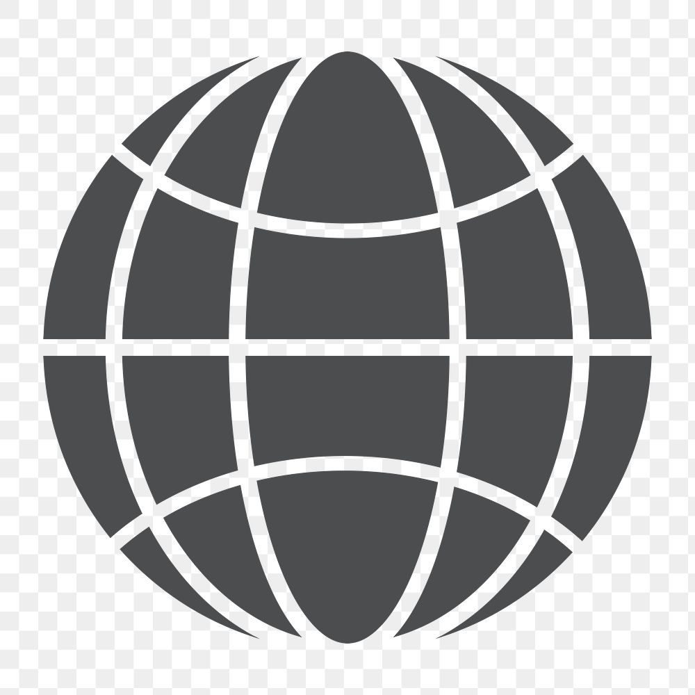 Global icon png,  transparent background 