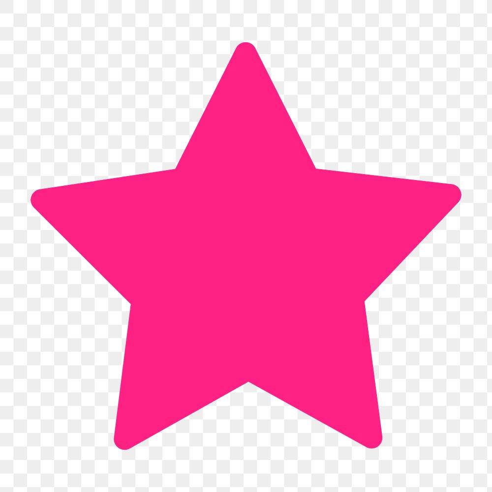 Favourite icon png star, shape illustration on  transparent background 