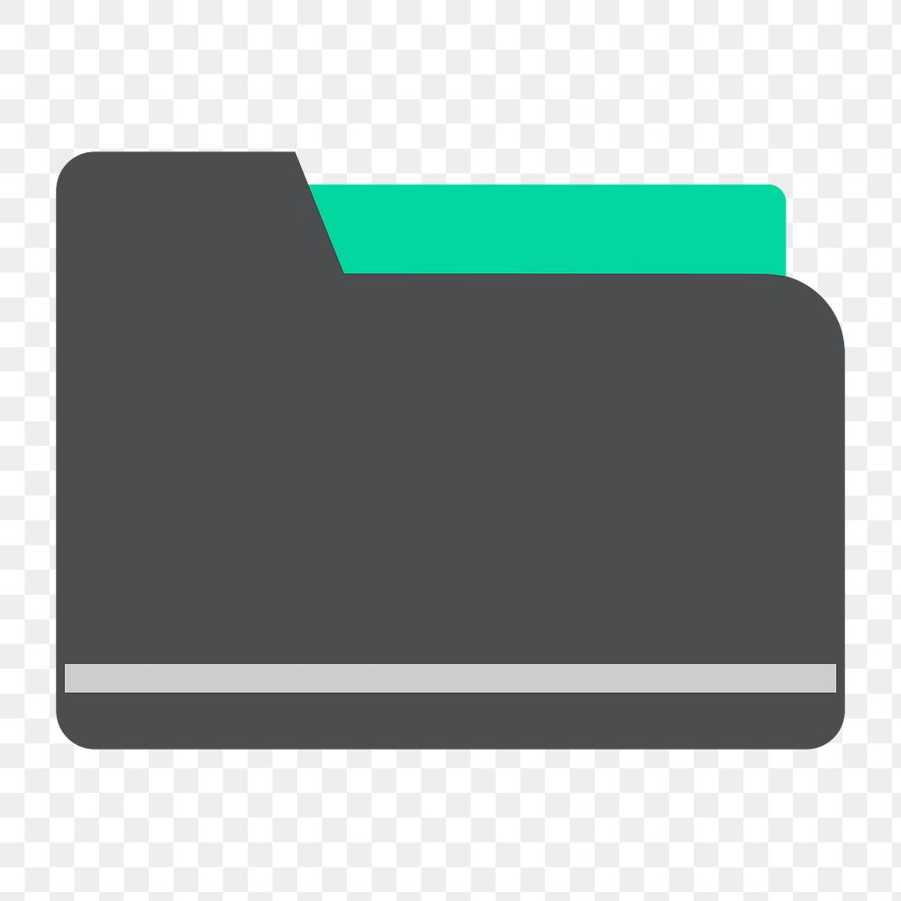Png folder icon, transparent background