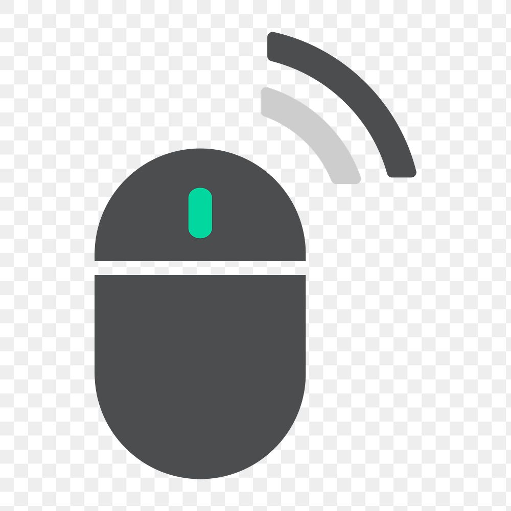 Png wireless mouse icon, transparent background