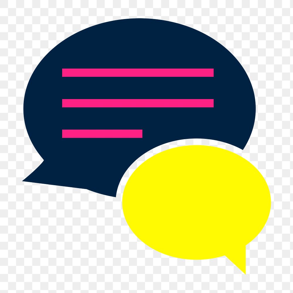 Speech balloon icon png,  transparent background 