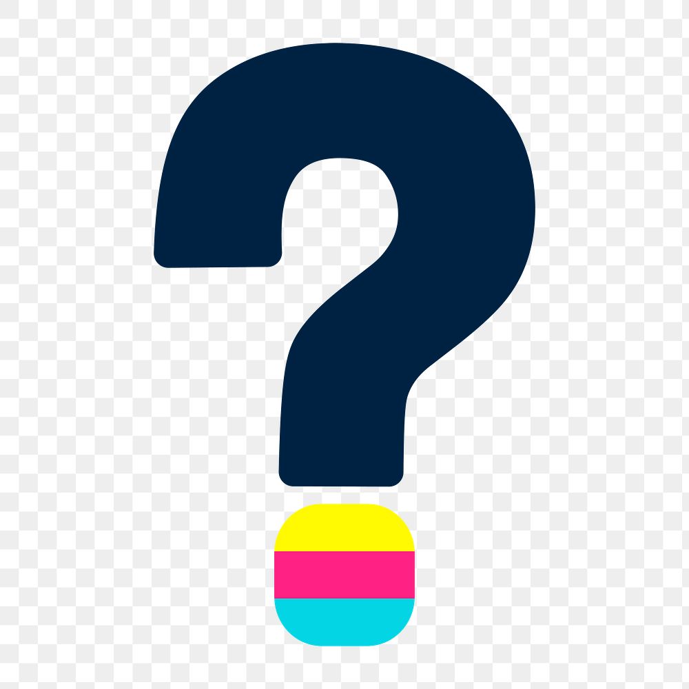 Question mark icon png,  transparent background 