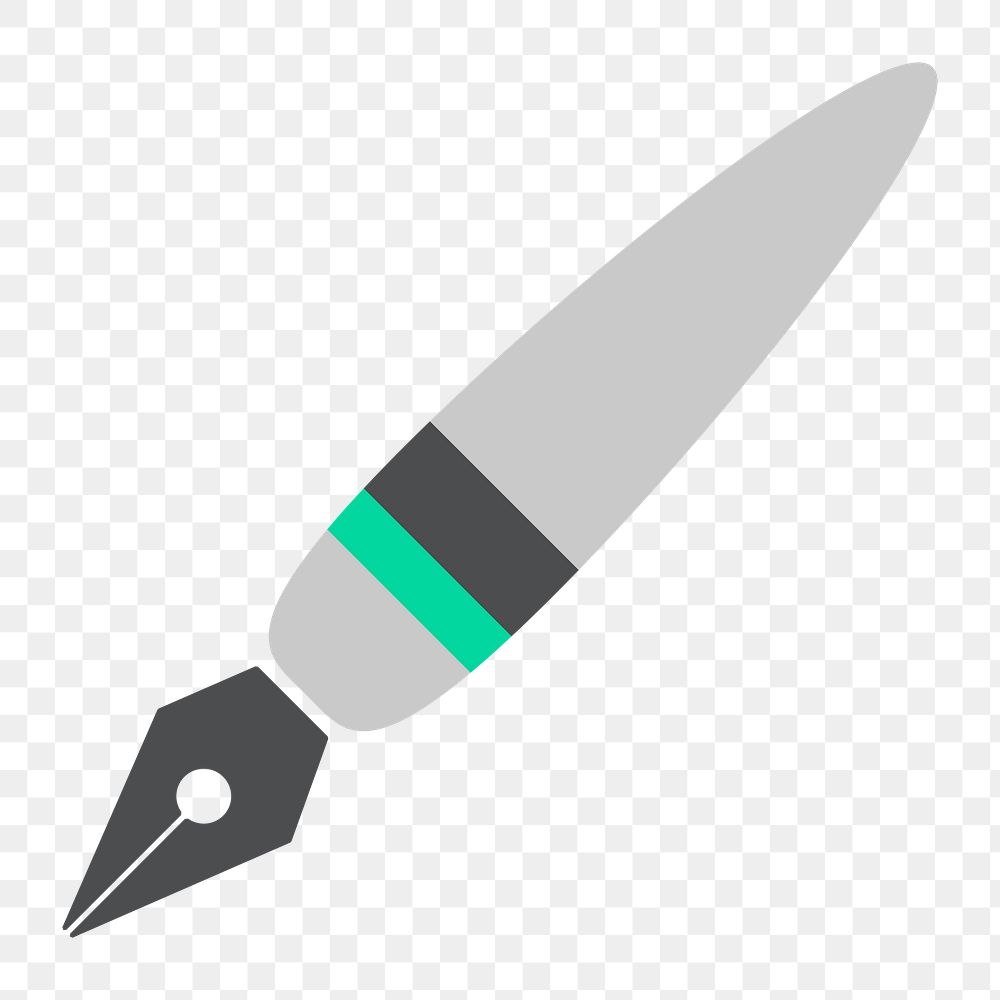Png ink pen icon, transparent background