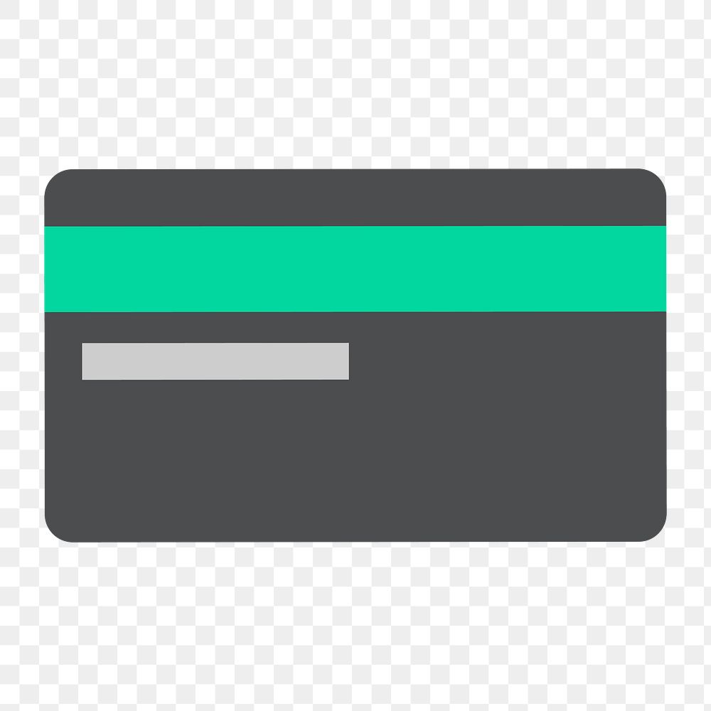Png gray credit card icon, transparent background
