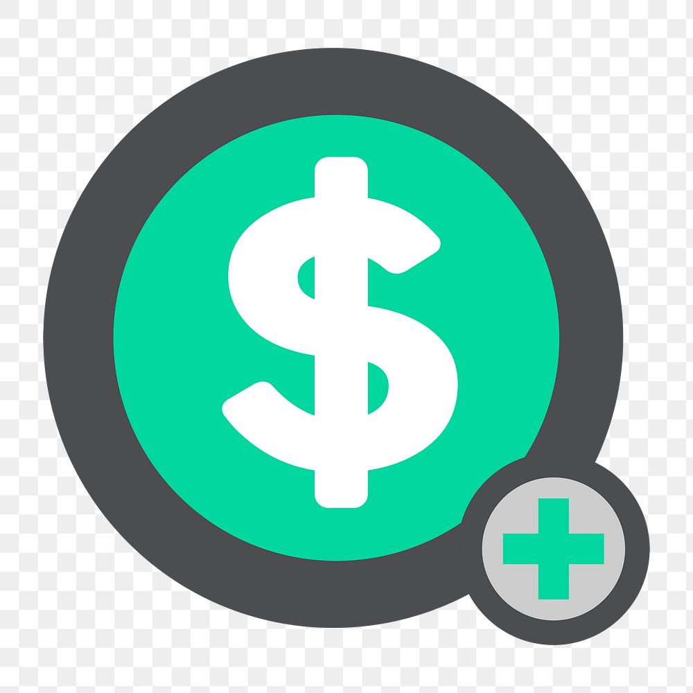 Png business profit icon, transparent background