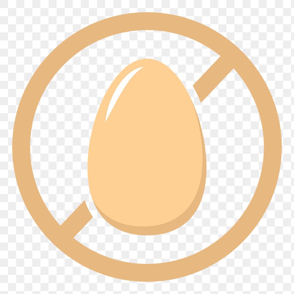 Png egg free icon element, transparent background