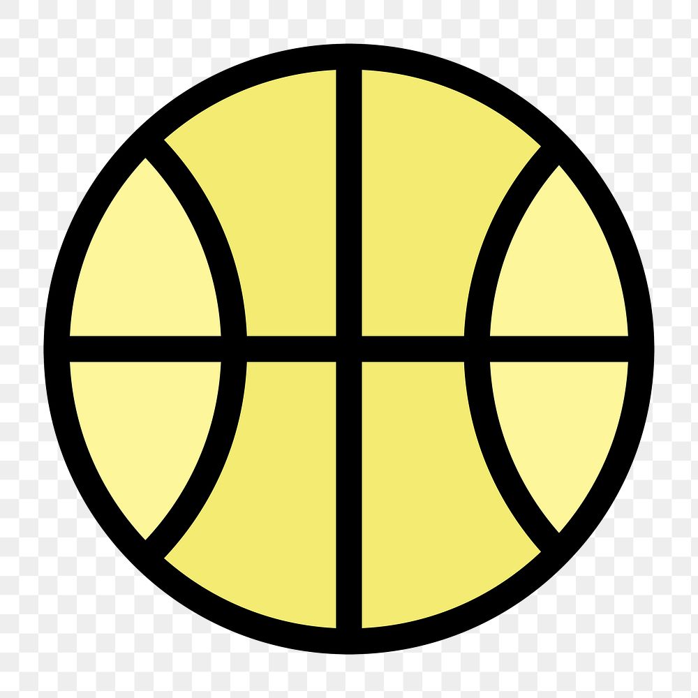 Basketball ball icon png,  transparent background 