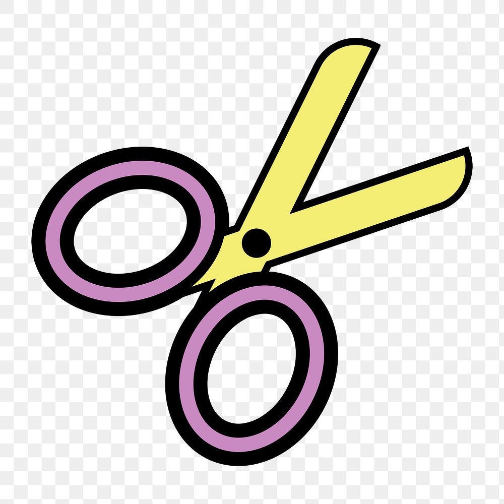Scissors icon png,  transparent background 