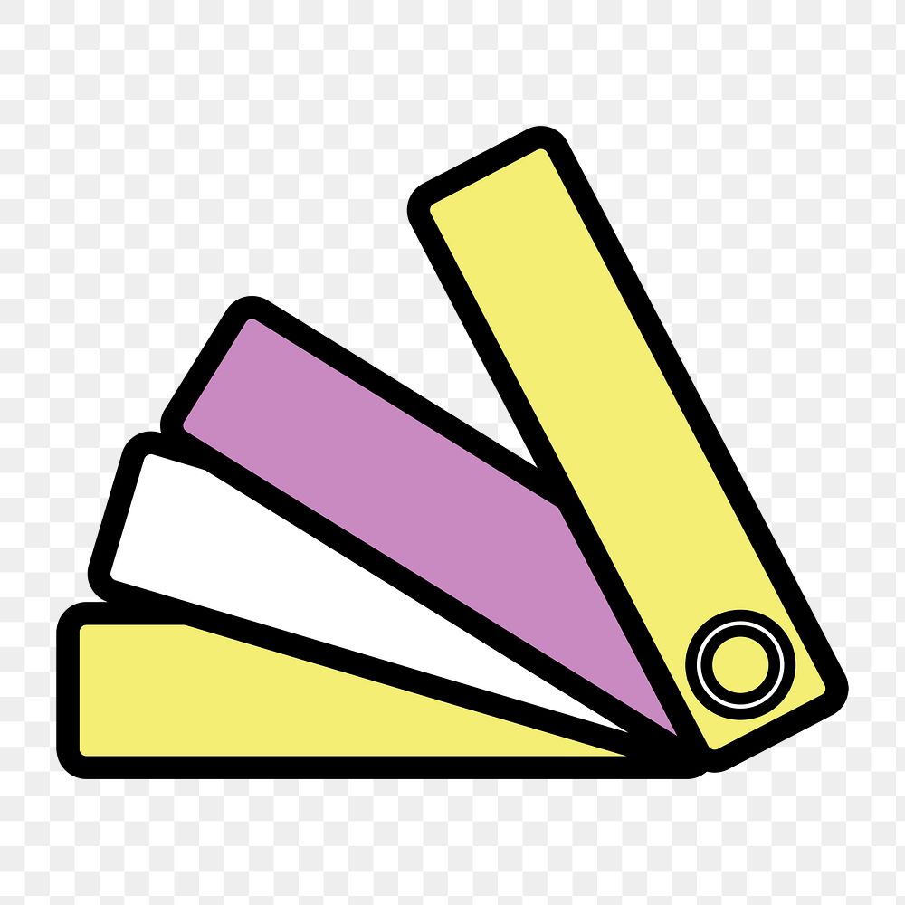 Color swatch icon png,  transparent background 