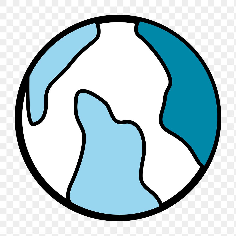 Globe icon png,  transparent background 