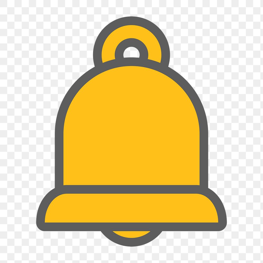 Alarm bell png icon, transparent background
