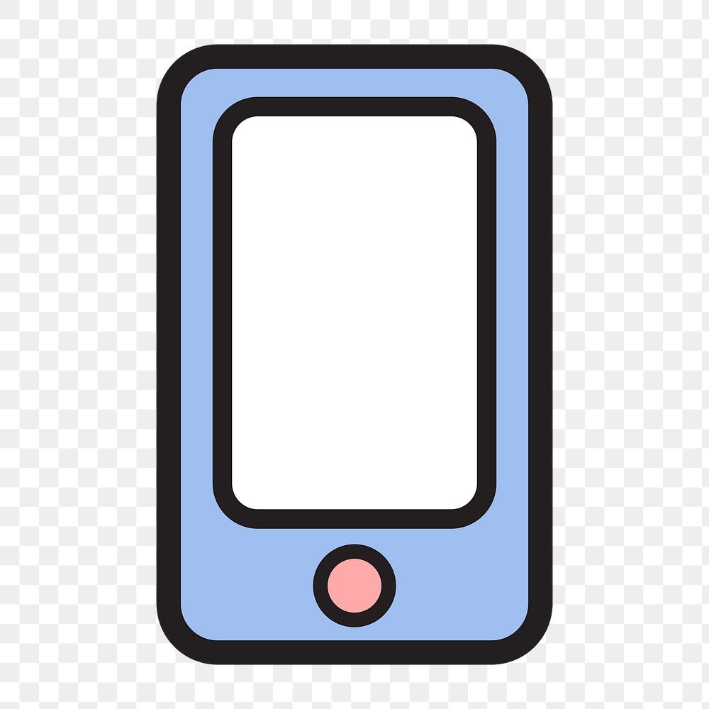 Digital device icon png, cute illustration on  transparent background 