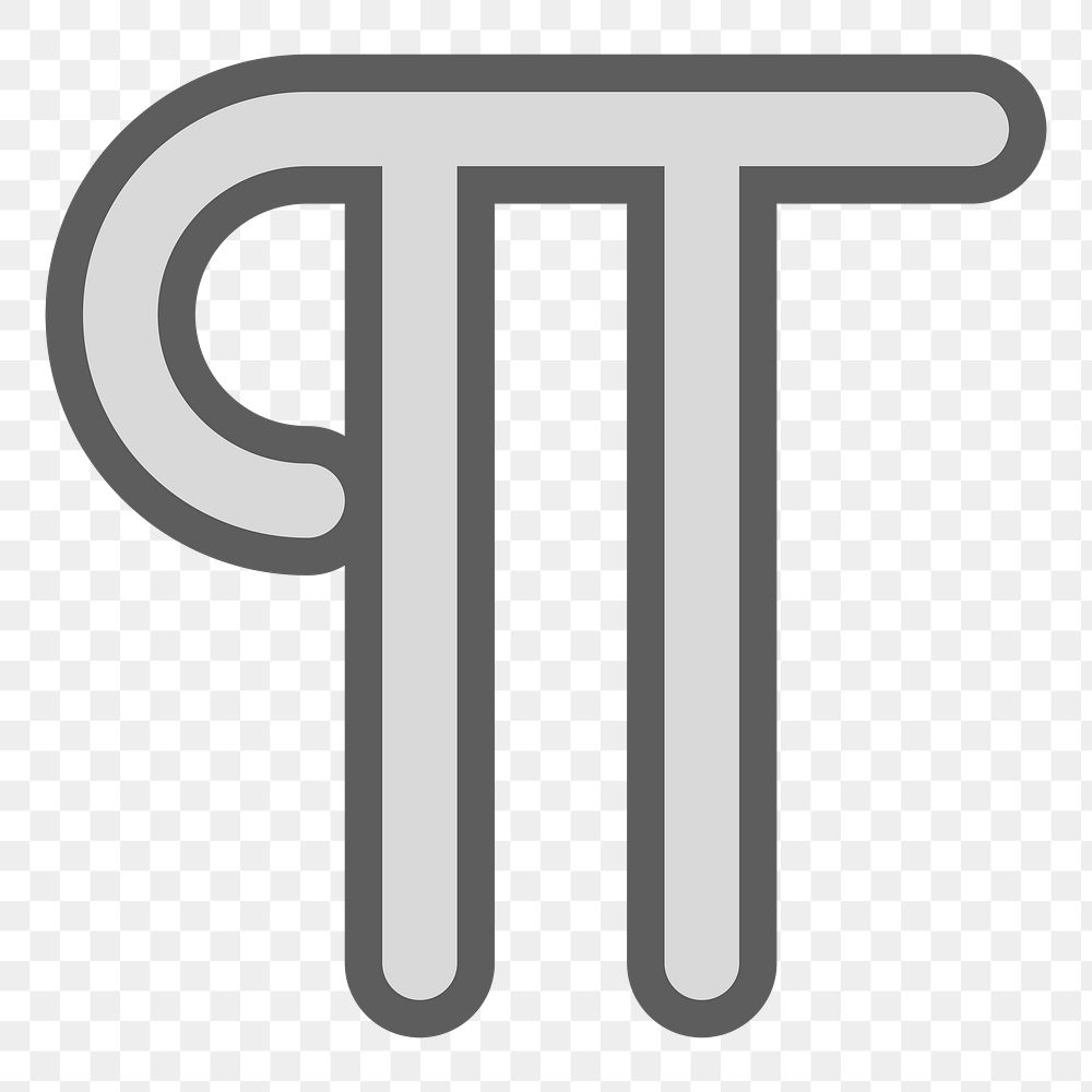 Pi png icon, transparent background