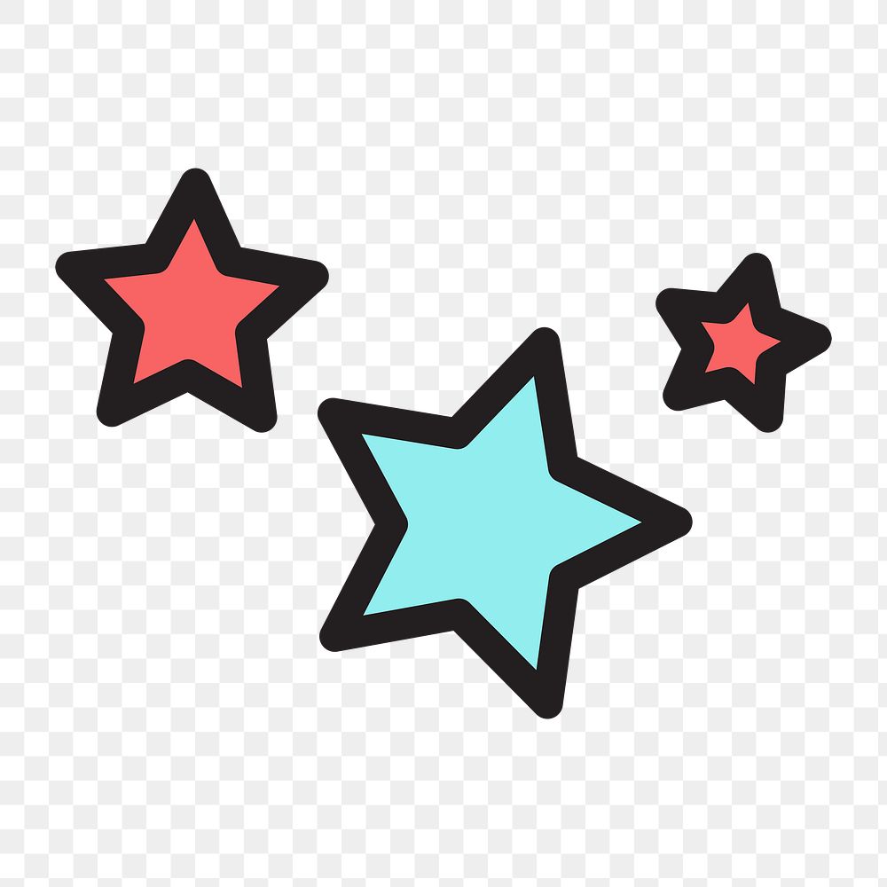 Stars icon png,  transparent background 