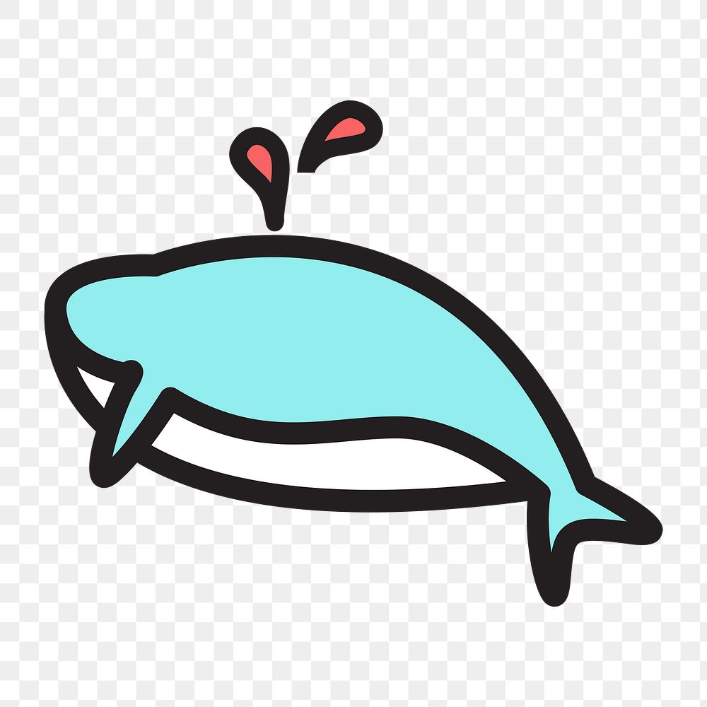 Dolphin icon png, transparent background