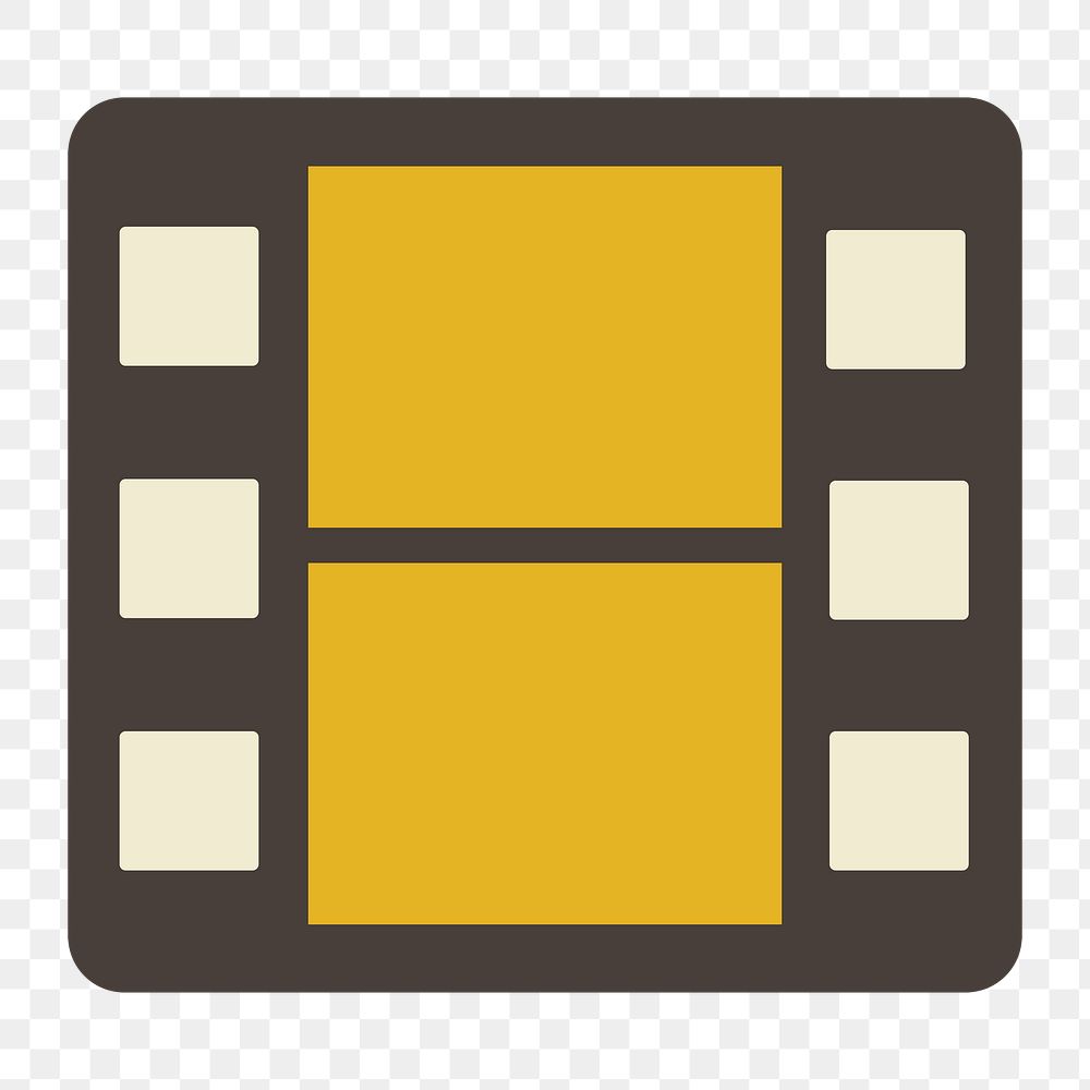 Camera film icon png,  transparent background 