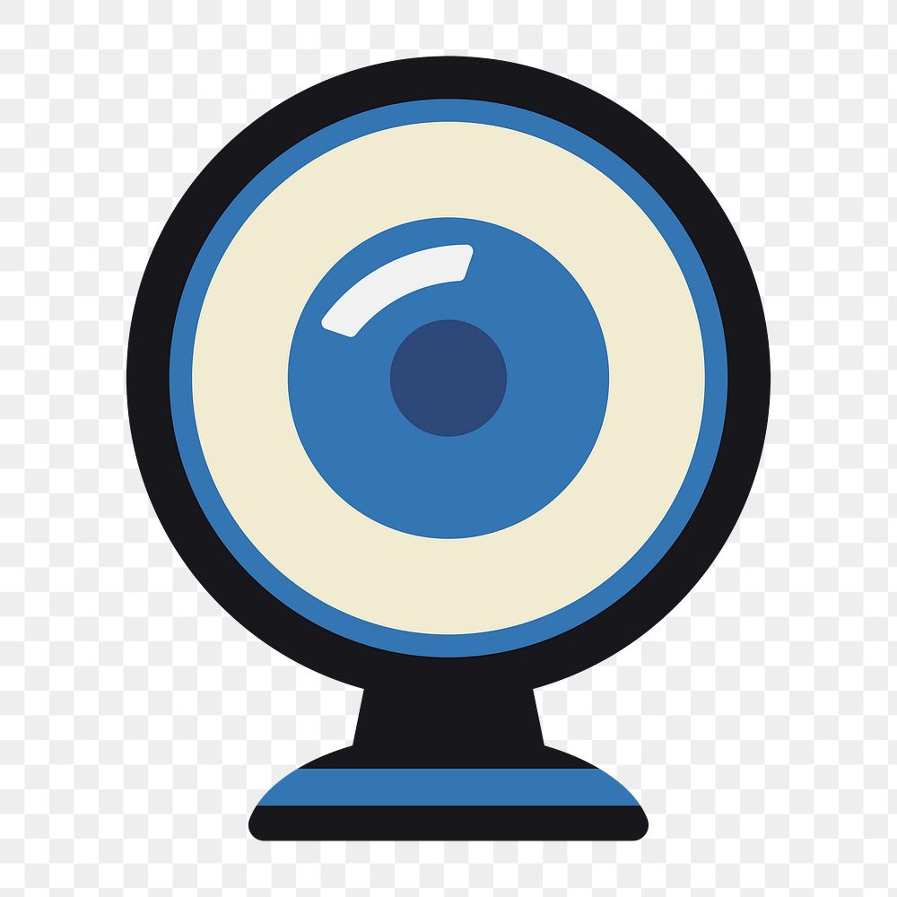 Webcam icon png, transparent background 