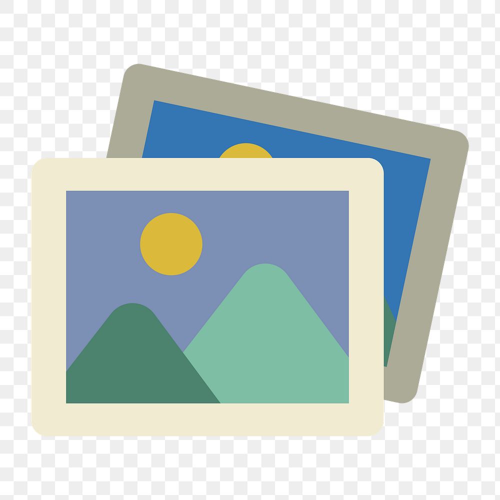 Gallery icon png,  transparent background 
