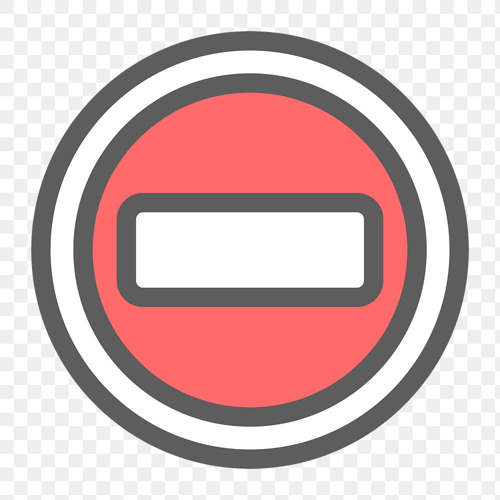 Stop sign icon png,  transparent background 