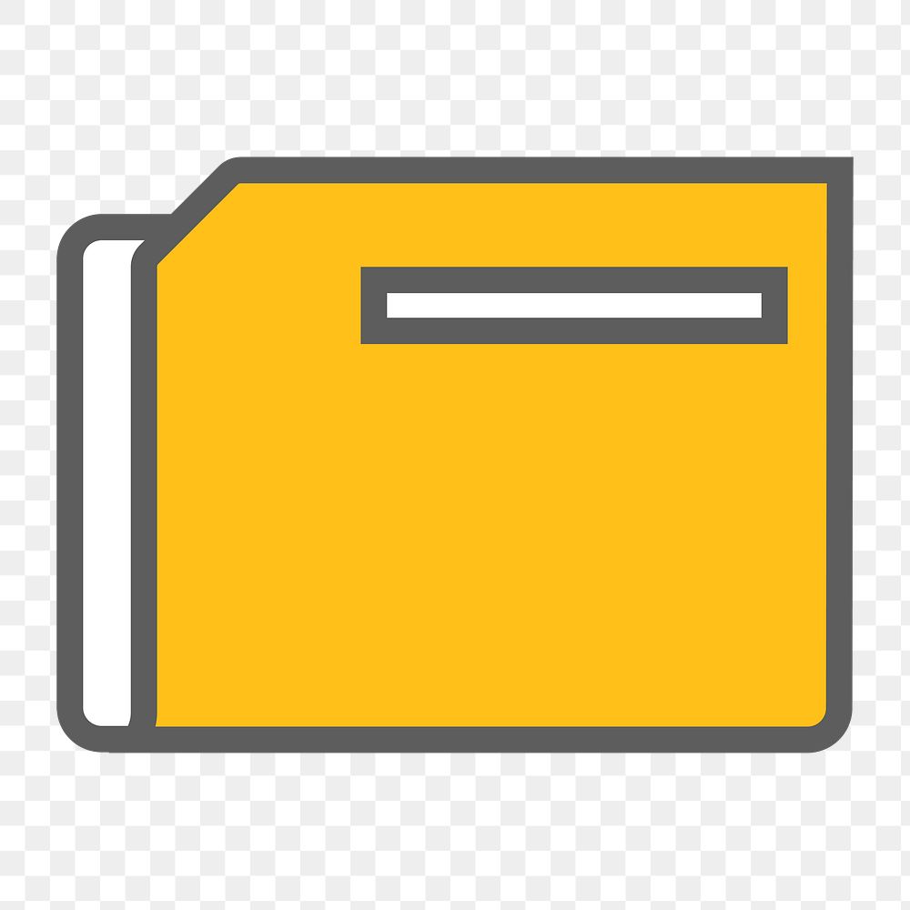 Document folder icon png,  transparent background 