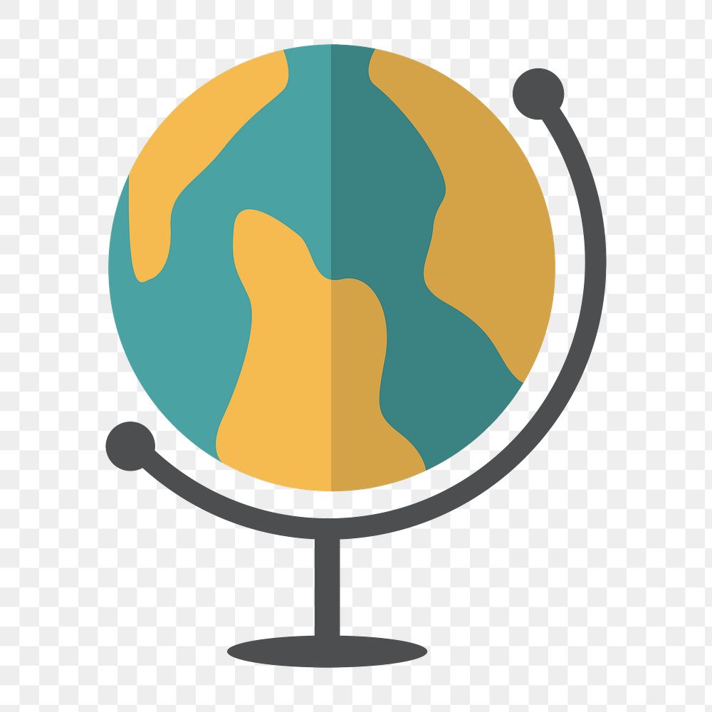 Globe icon png,  transparent background 