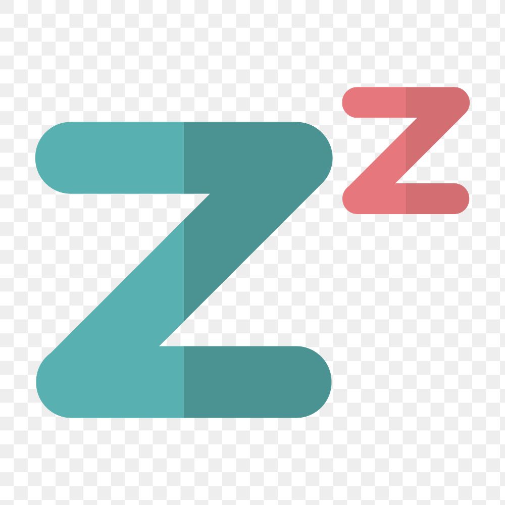 Sleeping sign png icon, transparent background