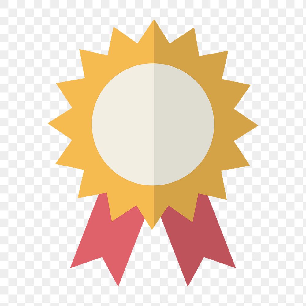 Achievement prize icon png, transparent background