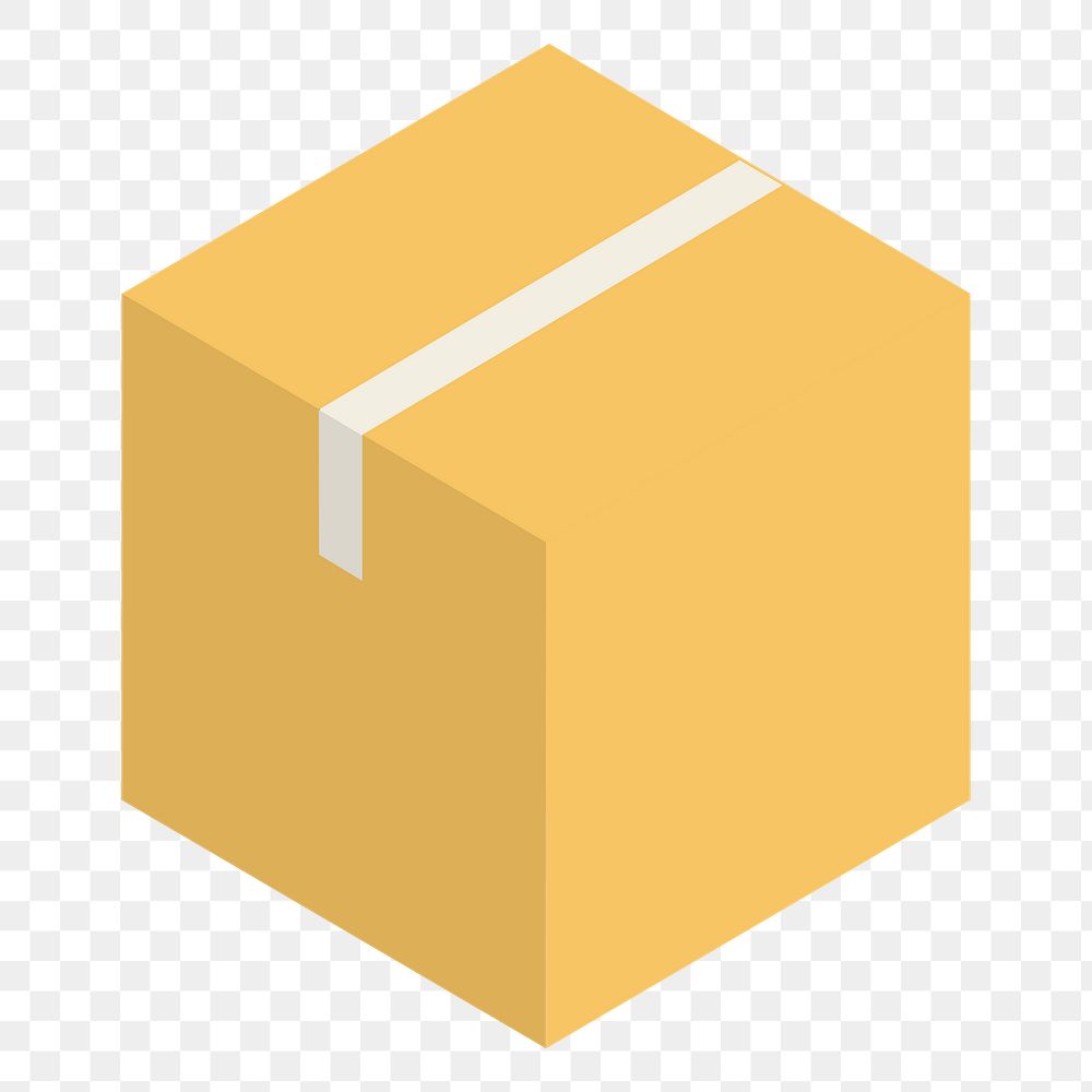 Box png icon, transparent background