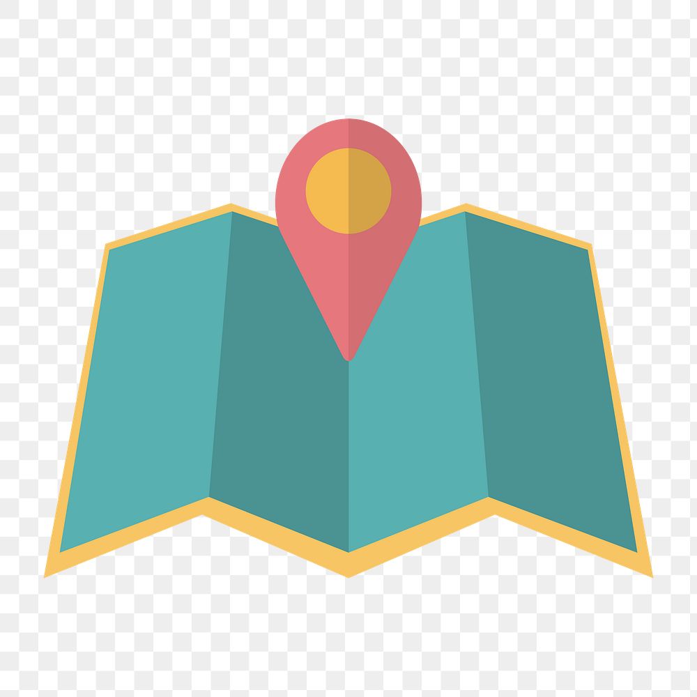 Map pin icon png,  transparent background 
