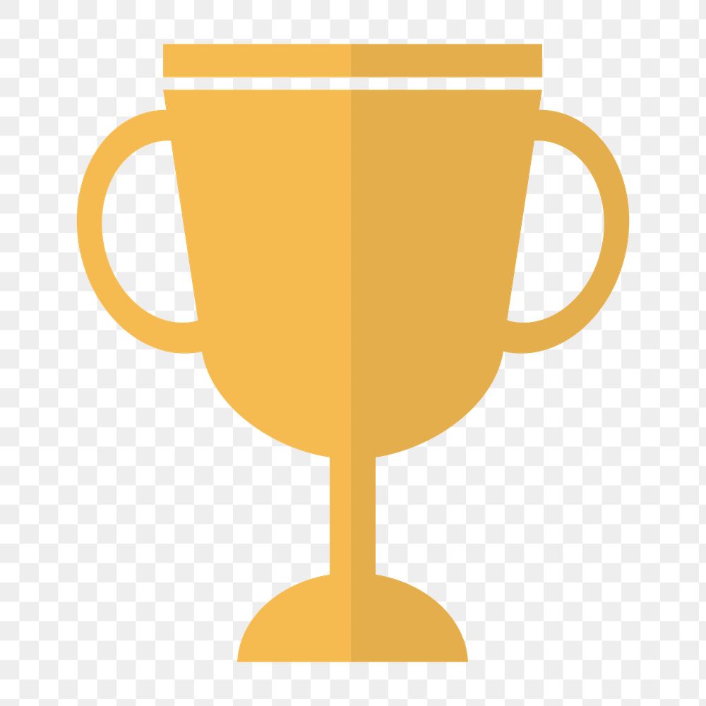 Trophy icon png,  transparent background 