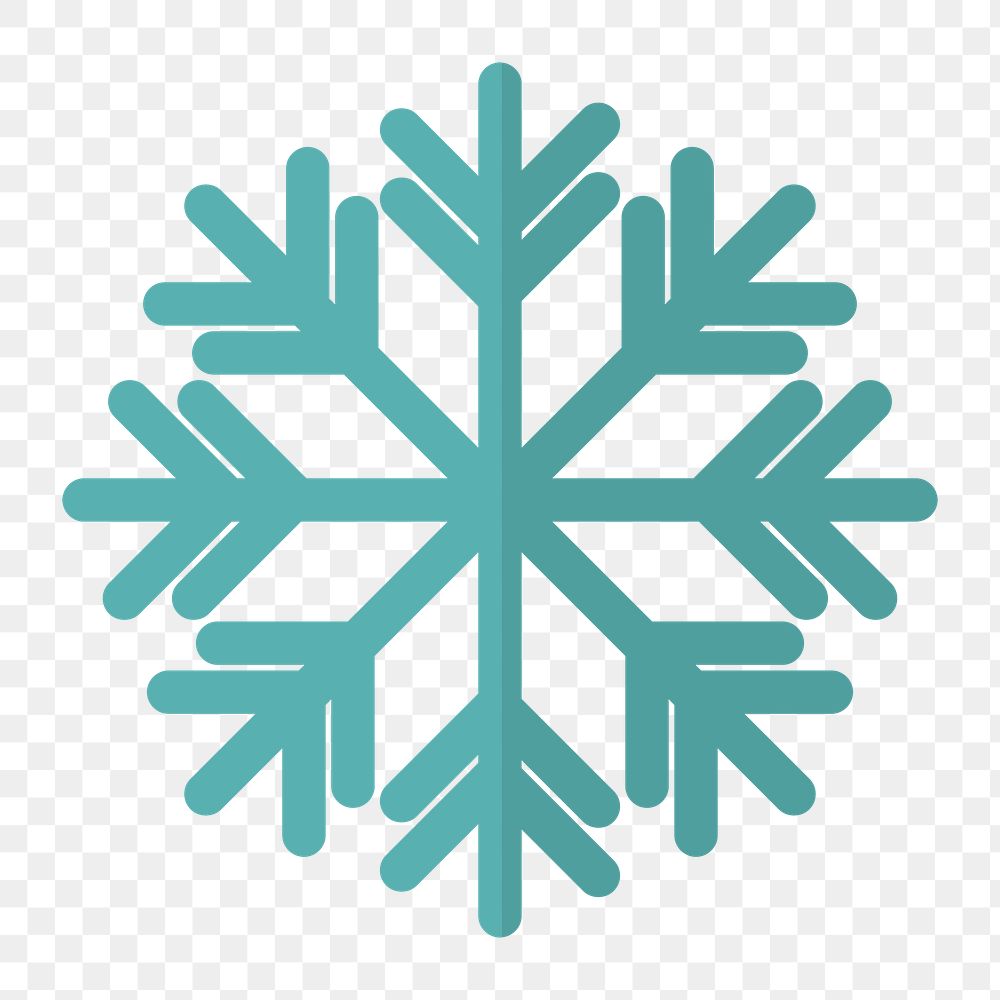 Snowflake icon png Christmas, transparent background