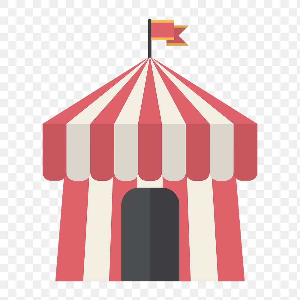 Camping tent icon png,  transparent background 